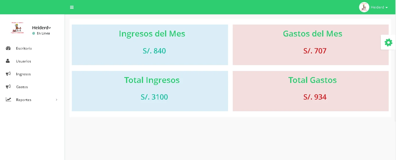 Sistema de Ingresos y Gastos