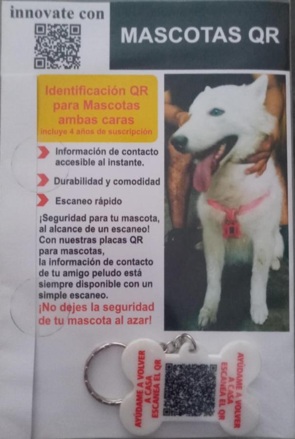 PLACA MASCOTAS QR