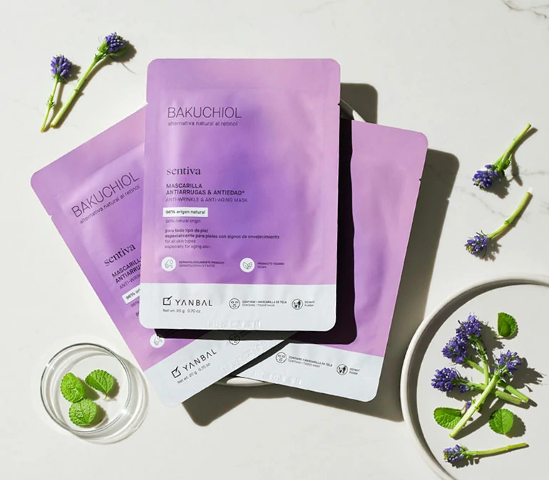 Mascarilla Antiarrugas y Antiedad Sentiva Bakuchiol